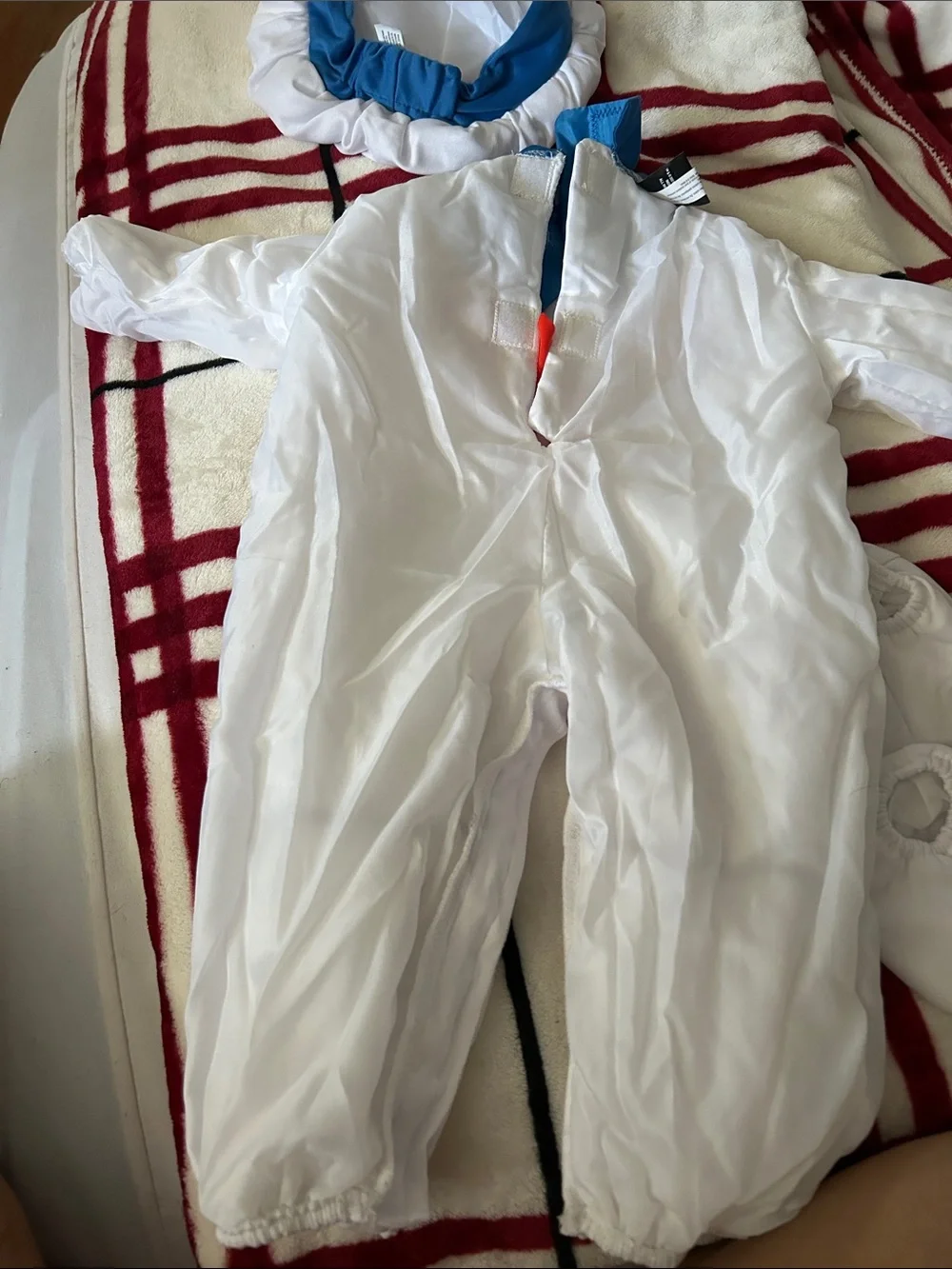 Amscan White Sailor Footie with Blue Collar and Red Neck Scarf